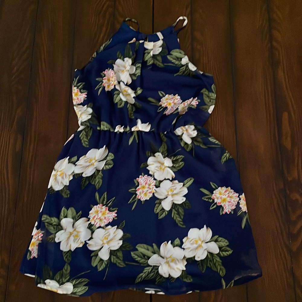 Hawaiian spaghetti strap dress